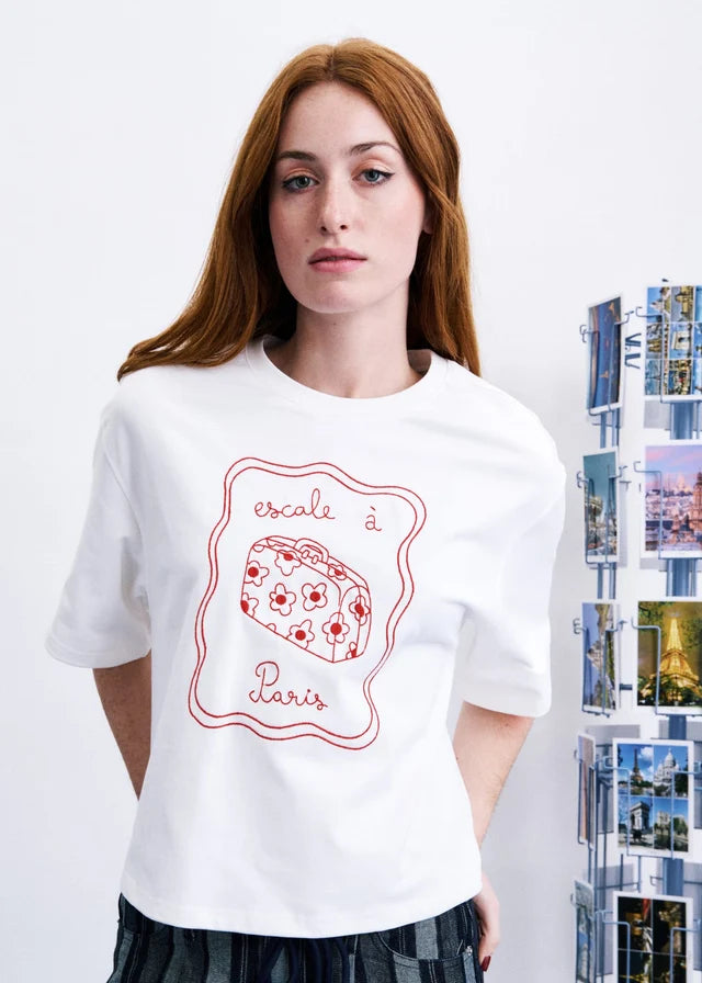 Valise T-shirt - Cream