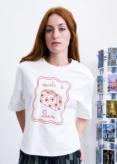 Valise T-shirt - Cream
