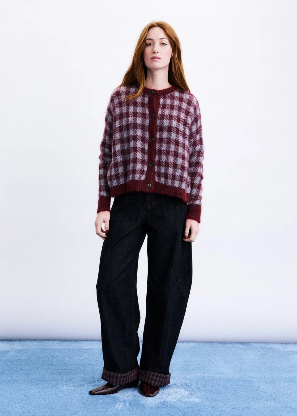 Aomori Cardigan - Burgundy