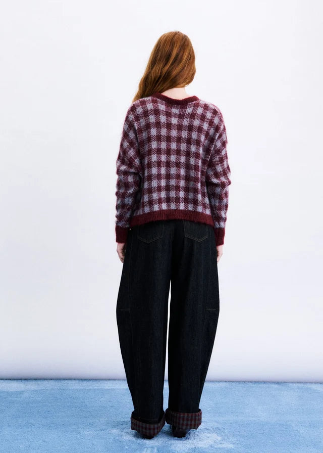 Aomori Cardigan - Burgundy