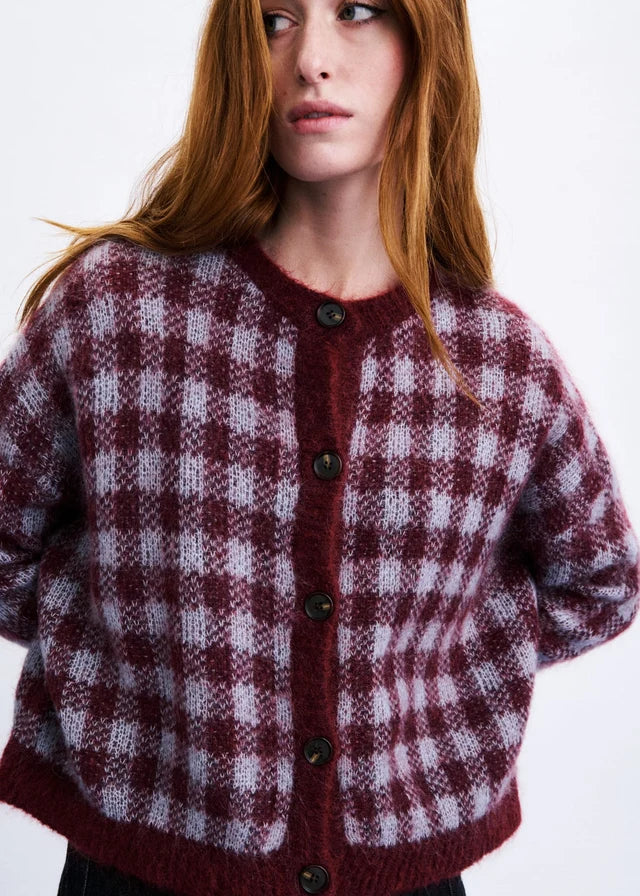 Aomori Cardigan - Burgundy