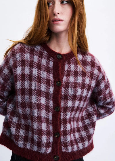 Aomori Cardigan - Burgundy