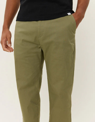 Como Cotton Chino - Lichen Green