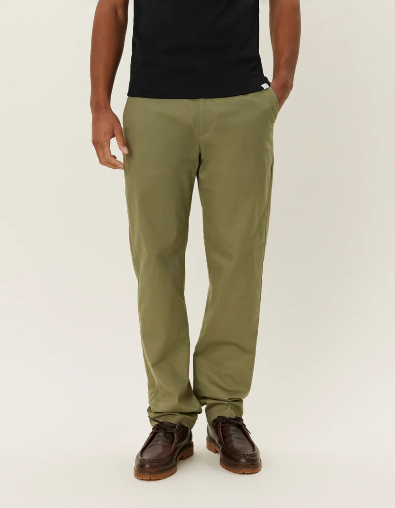 Como Cotton Chino - Lichen Green