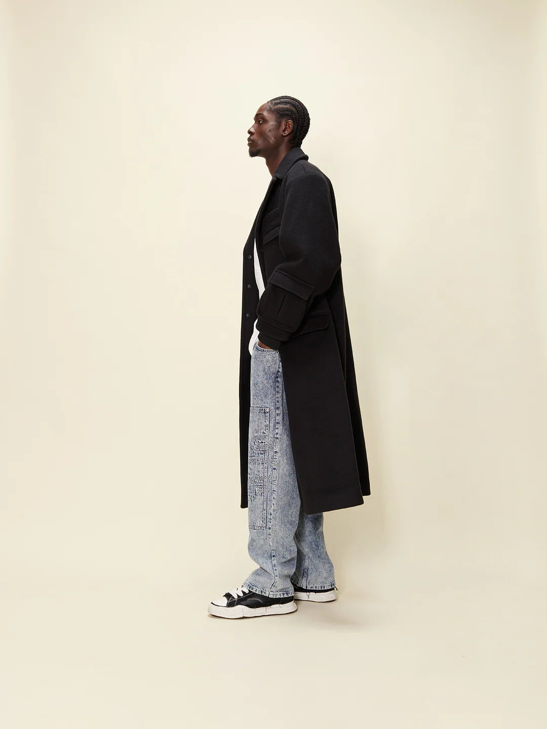 Accent Overcoat - Noir