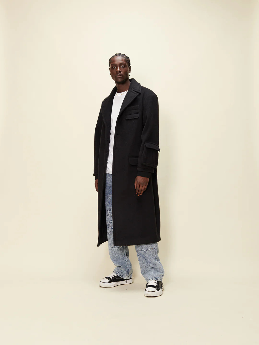 Accent Overcoat - Noir