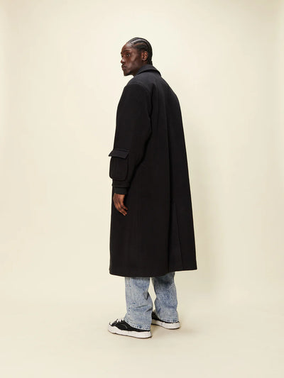 Accent Overcoat - Noir