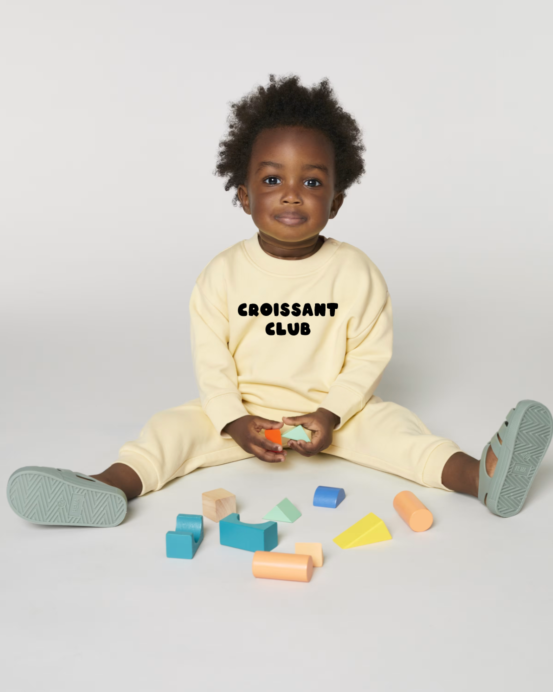 Croissant Club Organic Cotton Sweatshirt - Butter