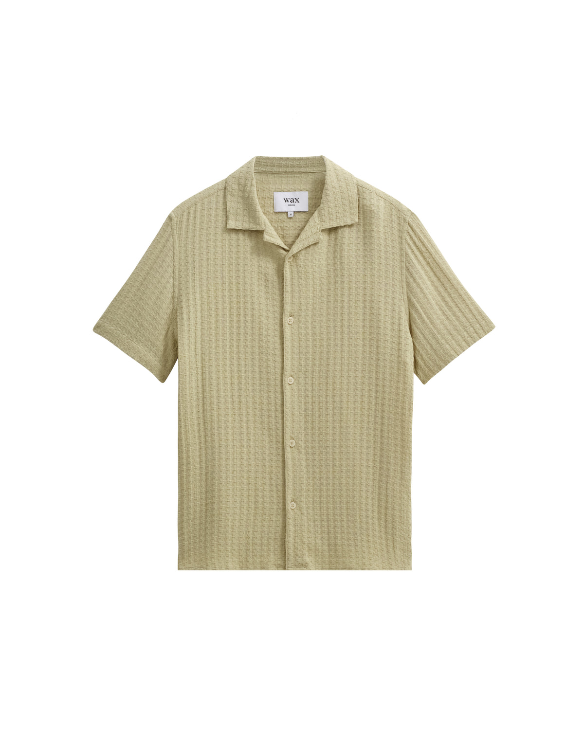 Didcot SS Shirt Texture Wave Stripe - Sage