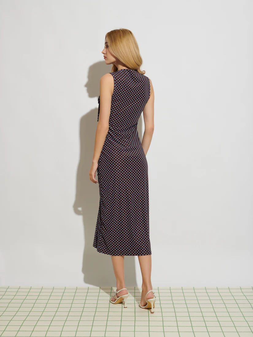 Mae Midi Dress - Coca Brown