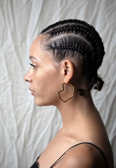 Daryl Large Hoops - Gold