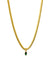 Emerald Snake Necklace - Gold Plating
