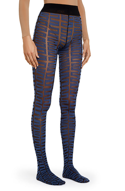 Endless Tights - Black/Blue