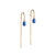 Eleanor Earrings -Gold/ Cornflower