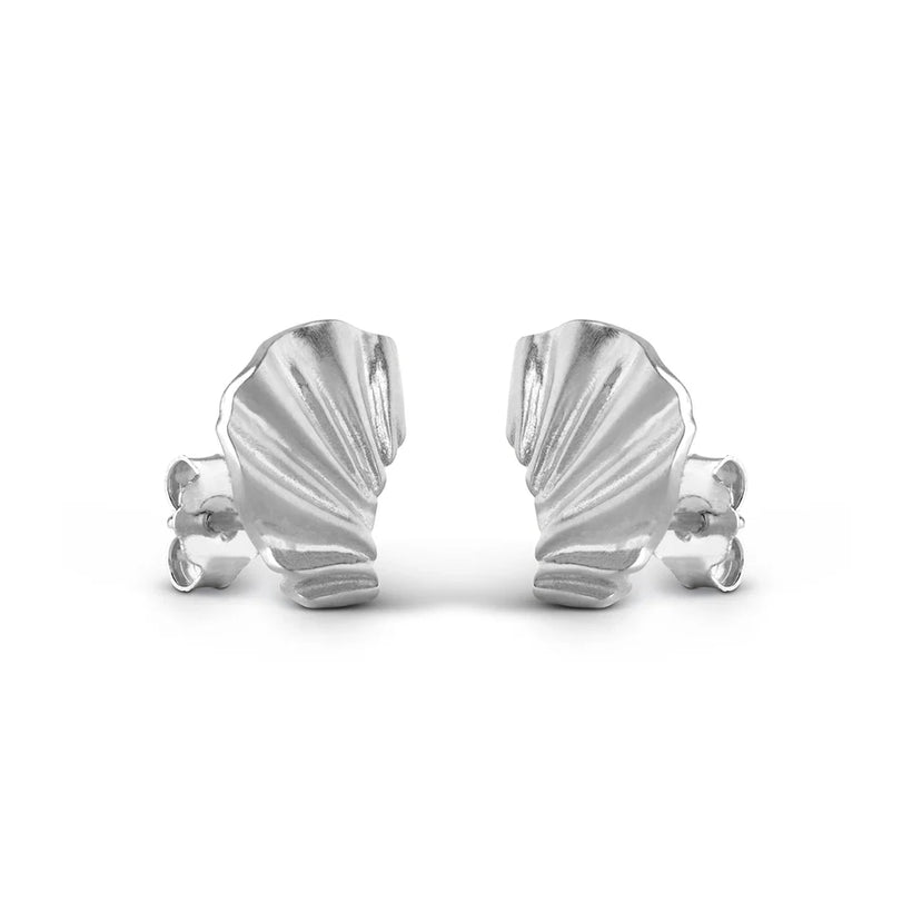 Mini Wave Earrings - Silver