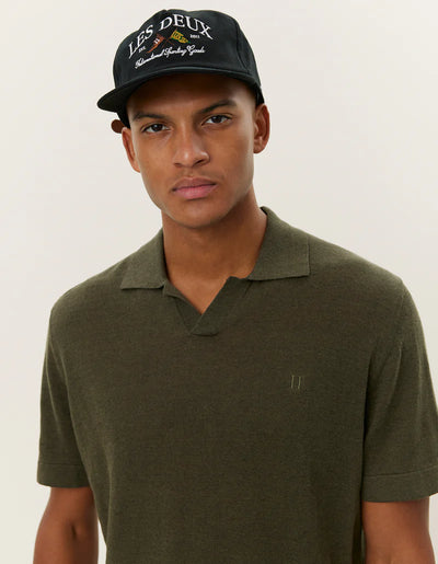 Emmanuel Polo Knit - Forest Green