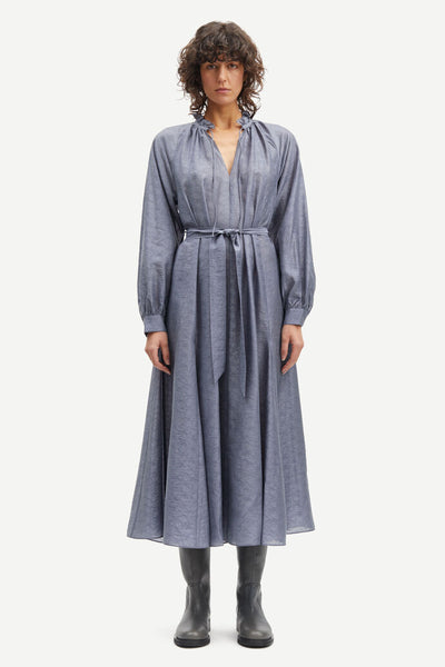 Karookhi Long Dress - Blue Granite Whizz