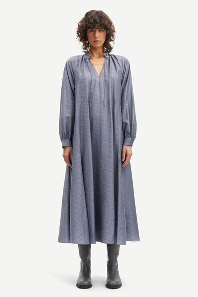 Karookhi Long Dress - Blue Granite Whizz