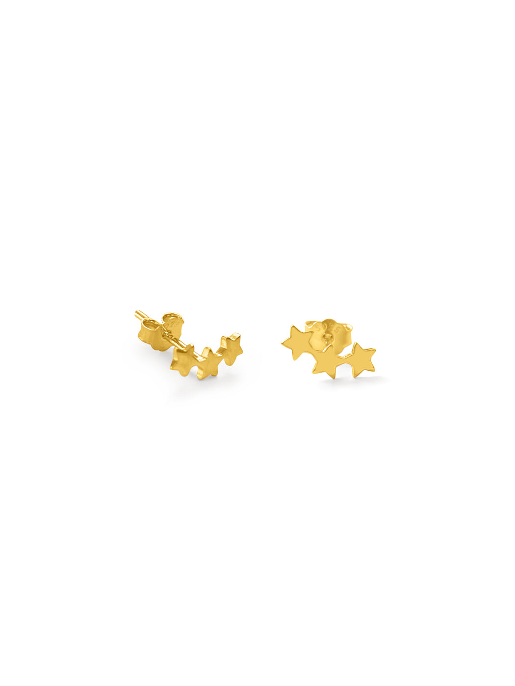 Falling Star Studs - Gold Plating