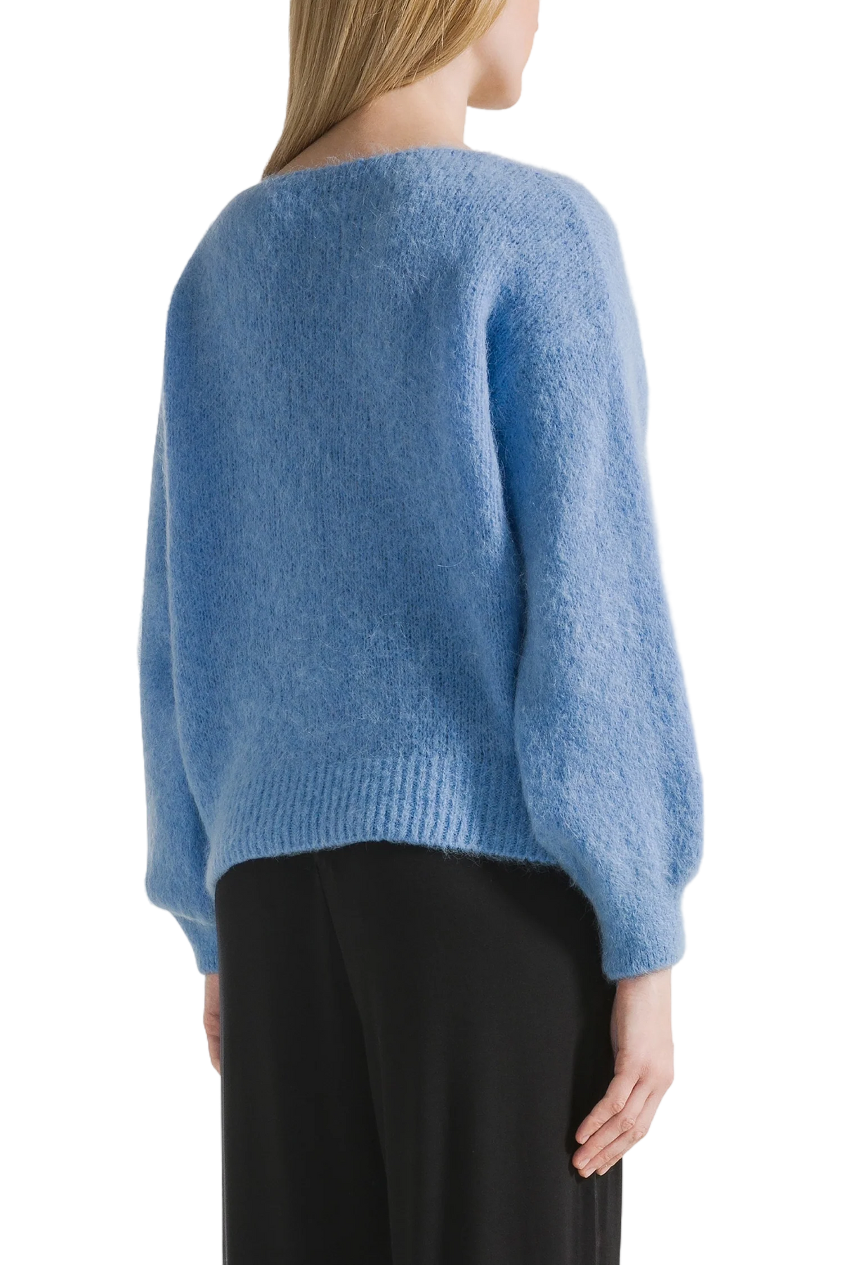 Milana LS Alpaca Pullover - Sky Blue