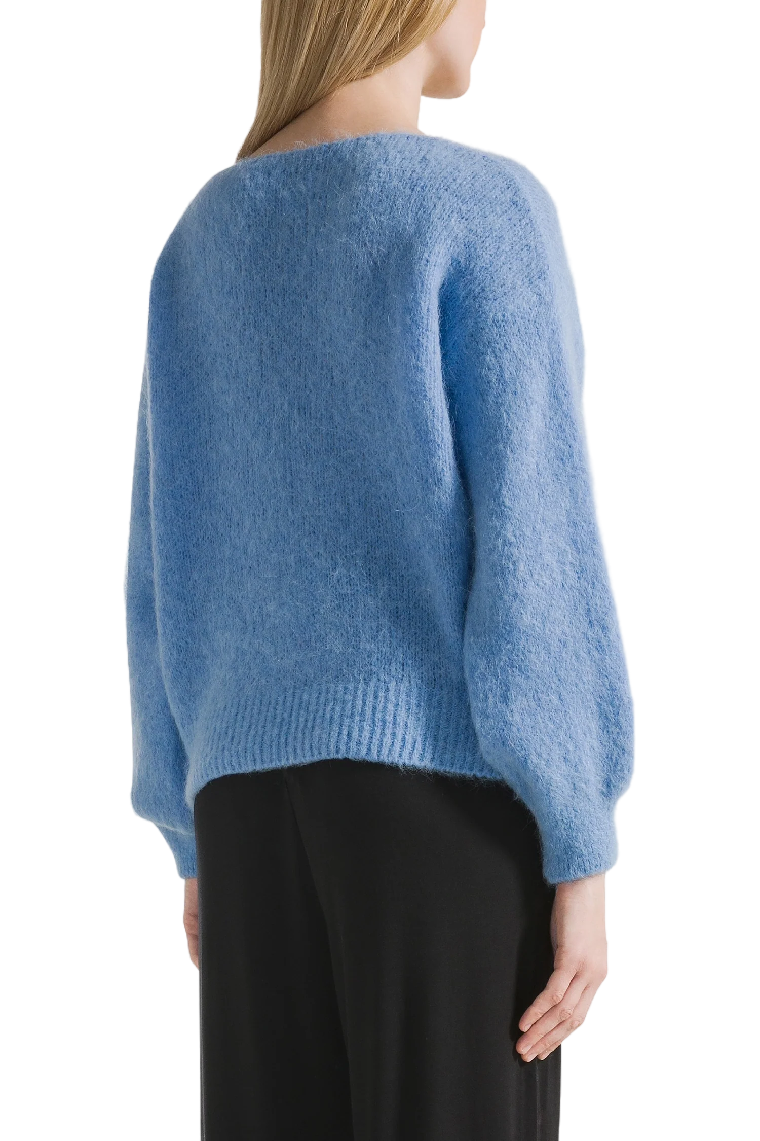 Milana LS Alpaca Pullover - Sky Blue