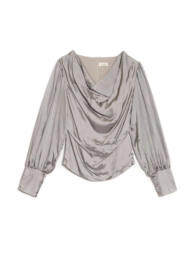 Ainsley Top - Silver Grey