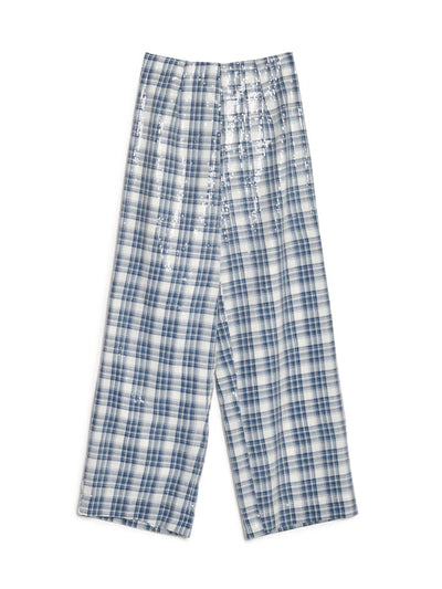 Maya Sequin Trousers - Cloud Blue