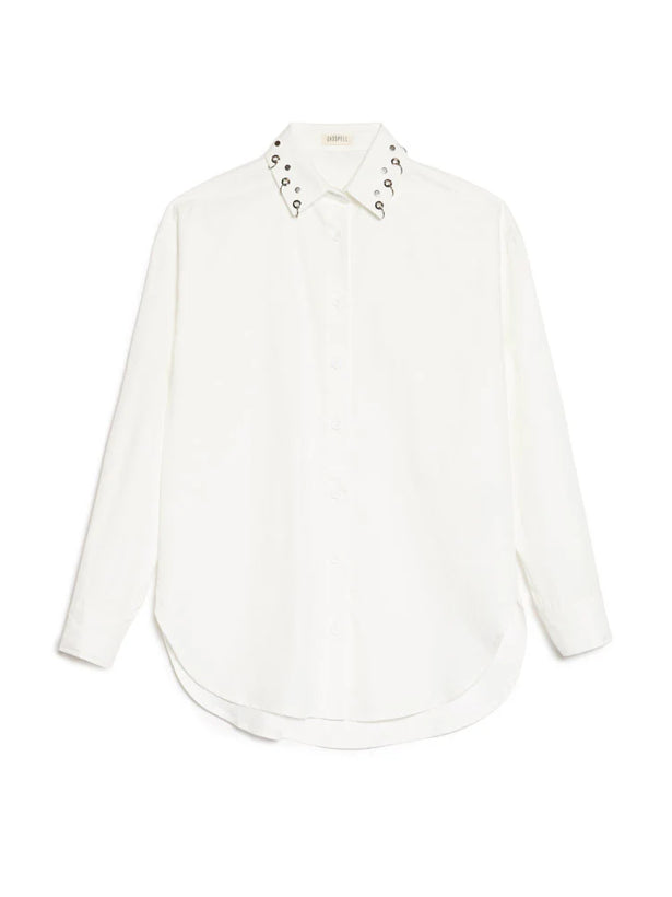 Maria Oversized Shirt - Pearl Ivory