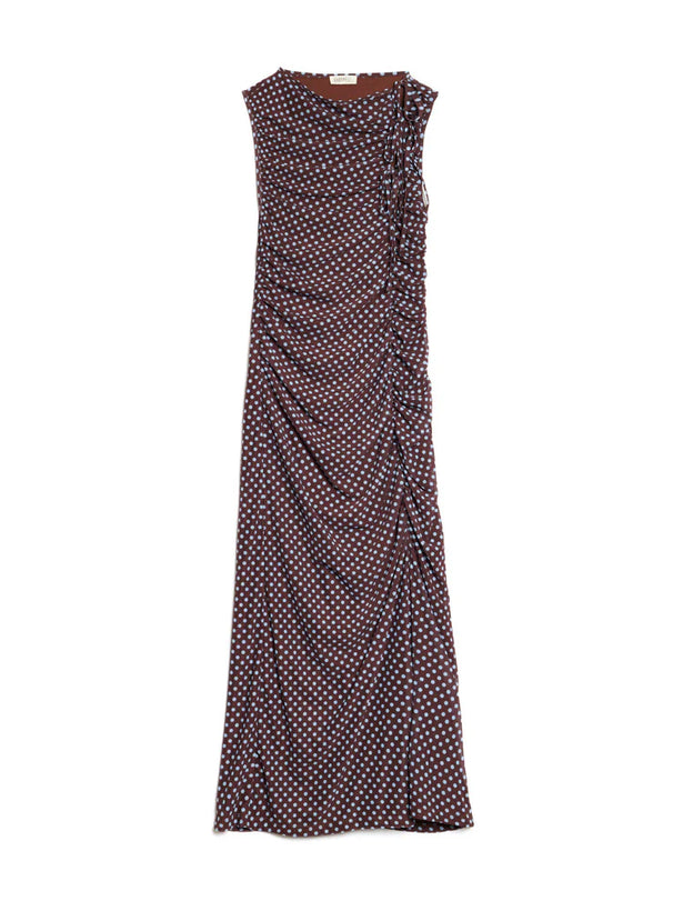 Mae Midi Dress - Coca Brown