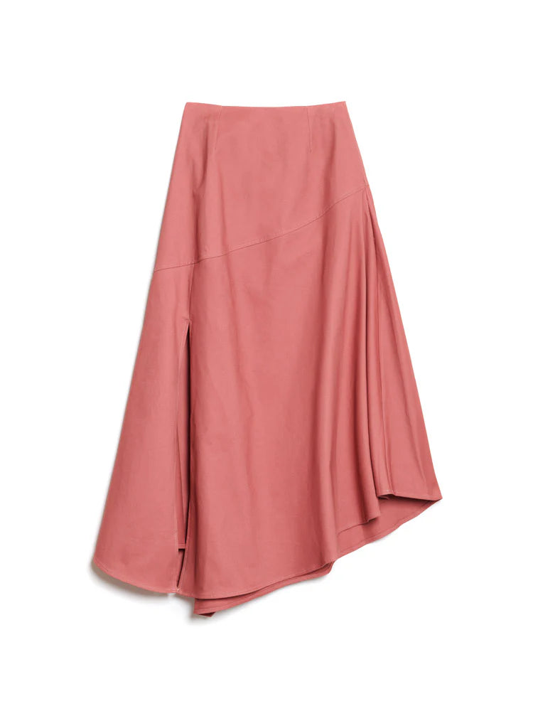 Stephanie Midi Skirt - Pink Clay