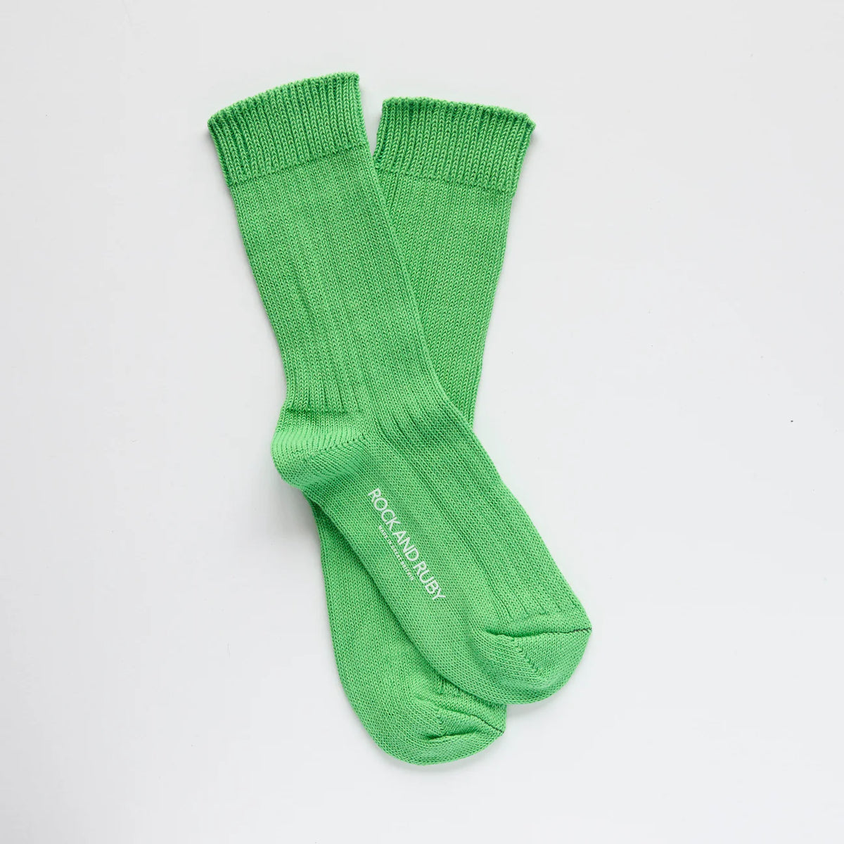 Agnes Organic Cotton Socks - Pea Green