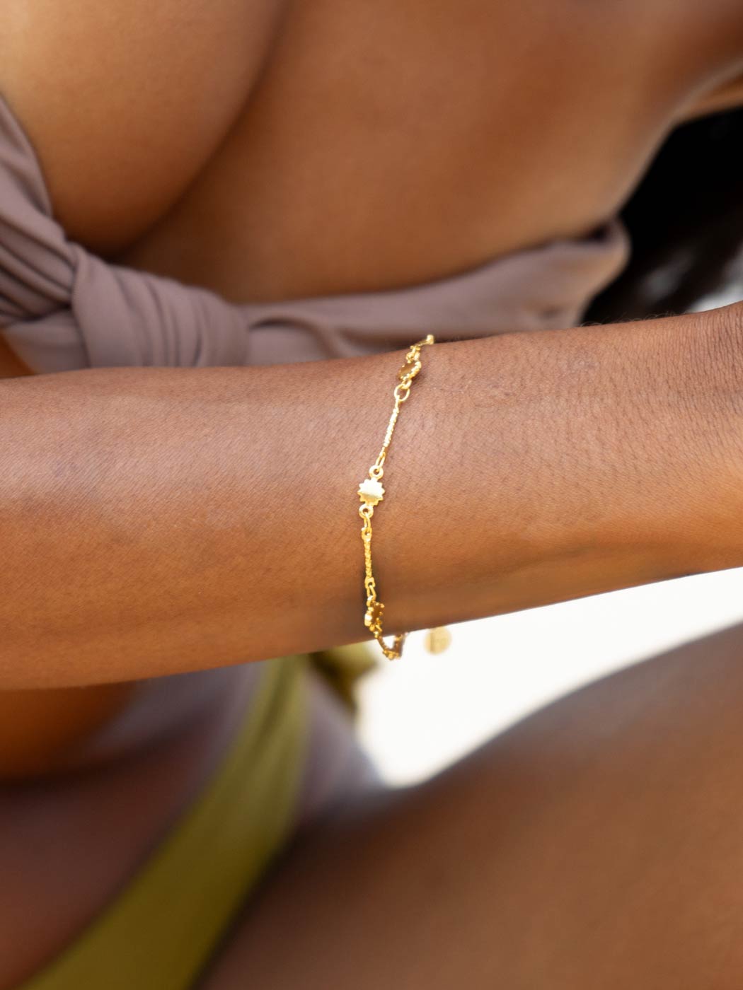 Helios Sun Bracelet - Gold Plating