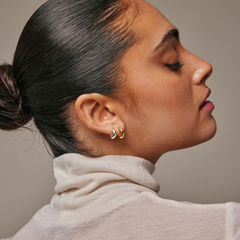 Gianna Small Hoops - Gold