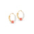 Kalea Hoops - Orange, Pearl and Light Yellow