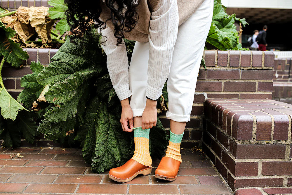 Elsie Cotton Socks - Sunny Yellow