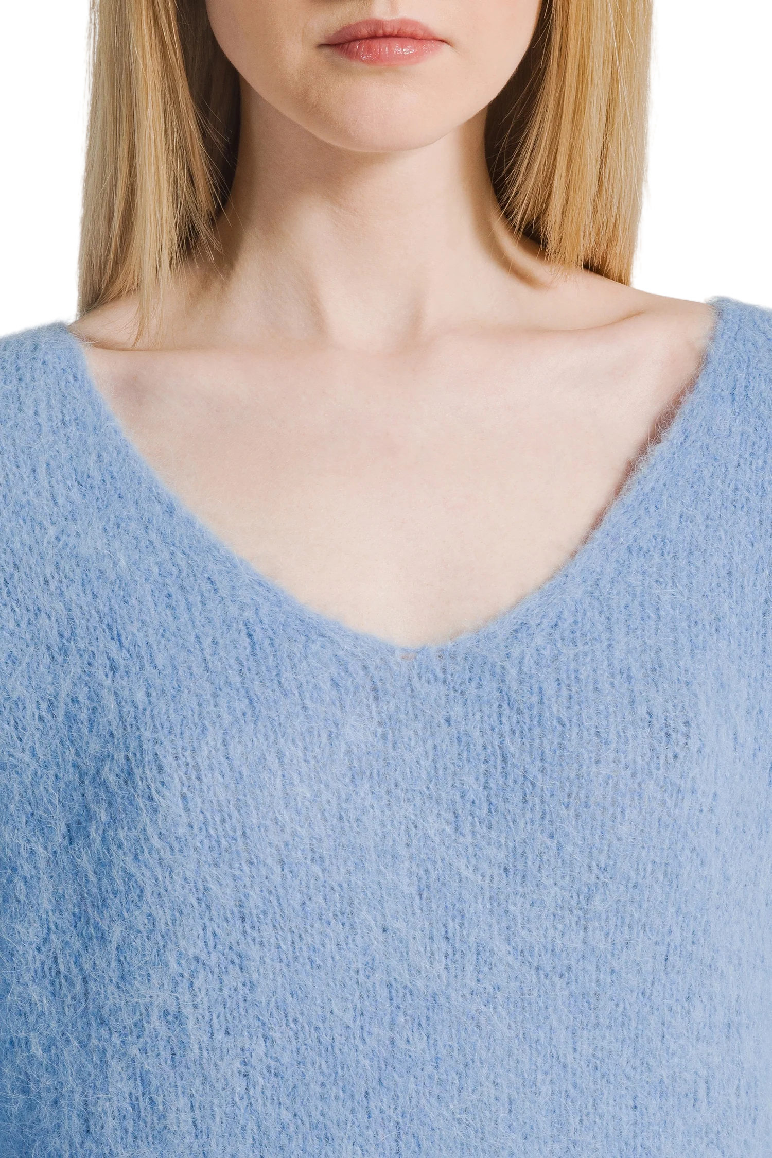 Milana LS Alpaca Pullover - Sky Blue
