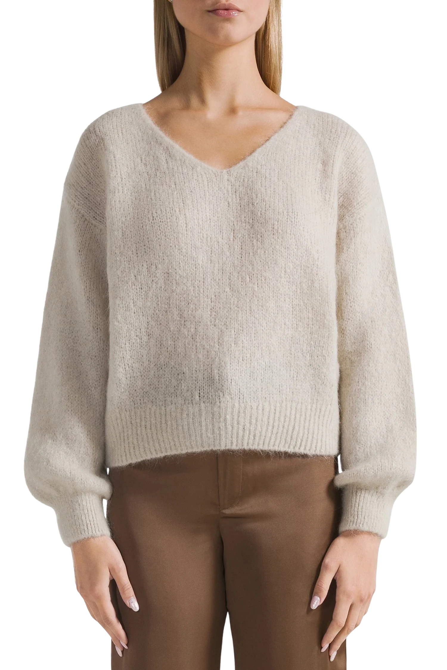 Milana LS Alpaca Pullover - Beige