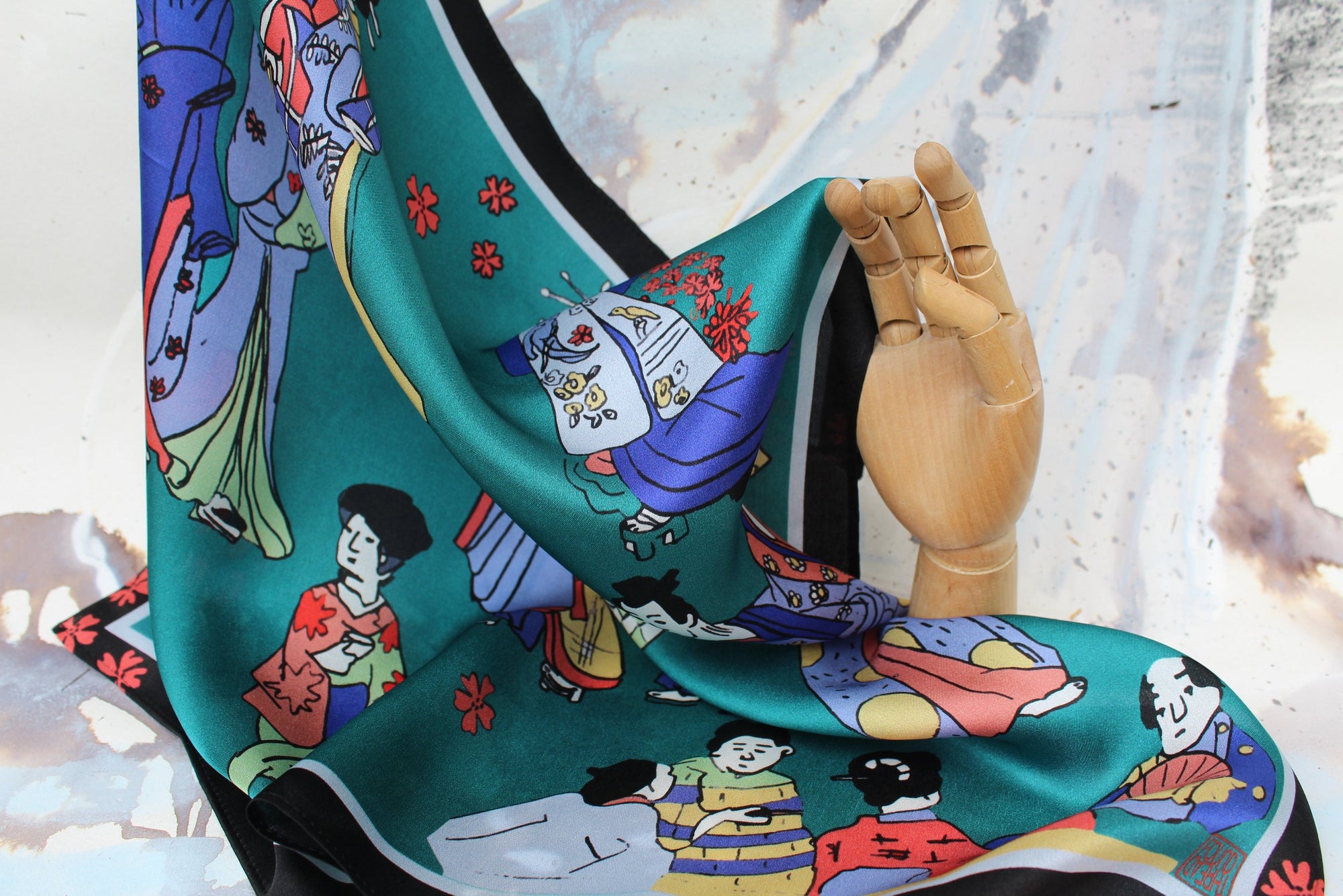 Silk Scarves - Gei (art) sha (person)