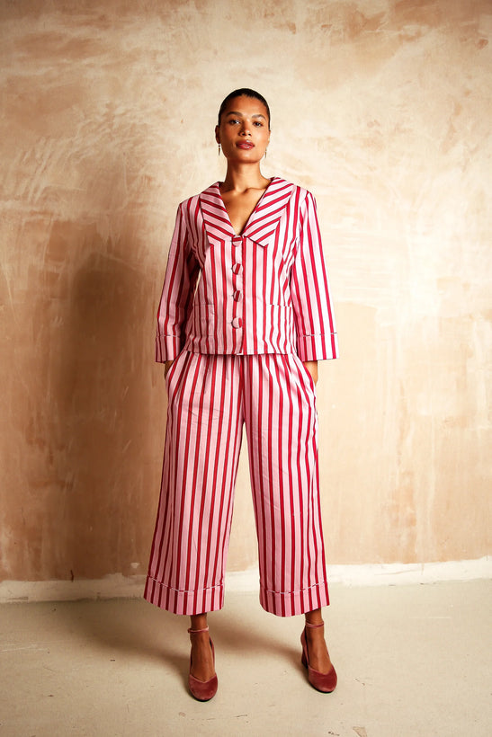 Demi Candy Stripe Print - Pink
