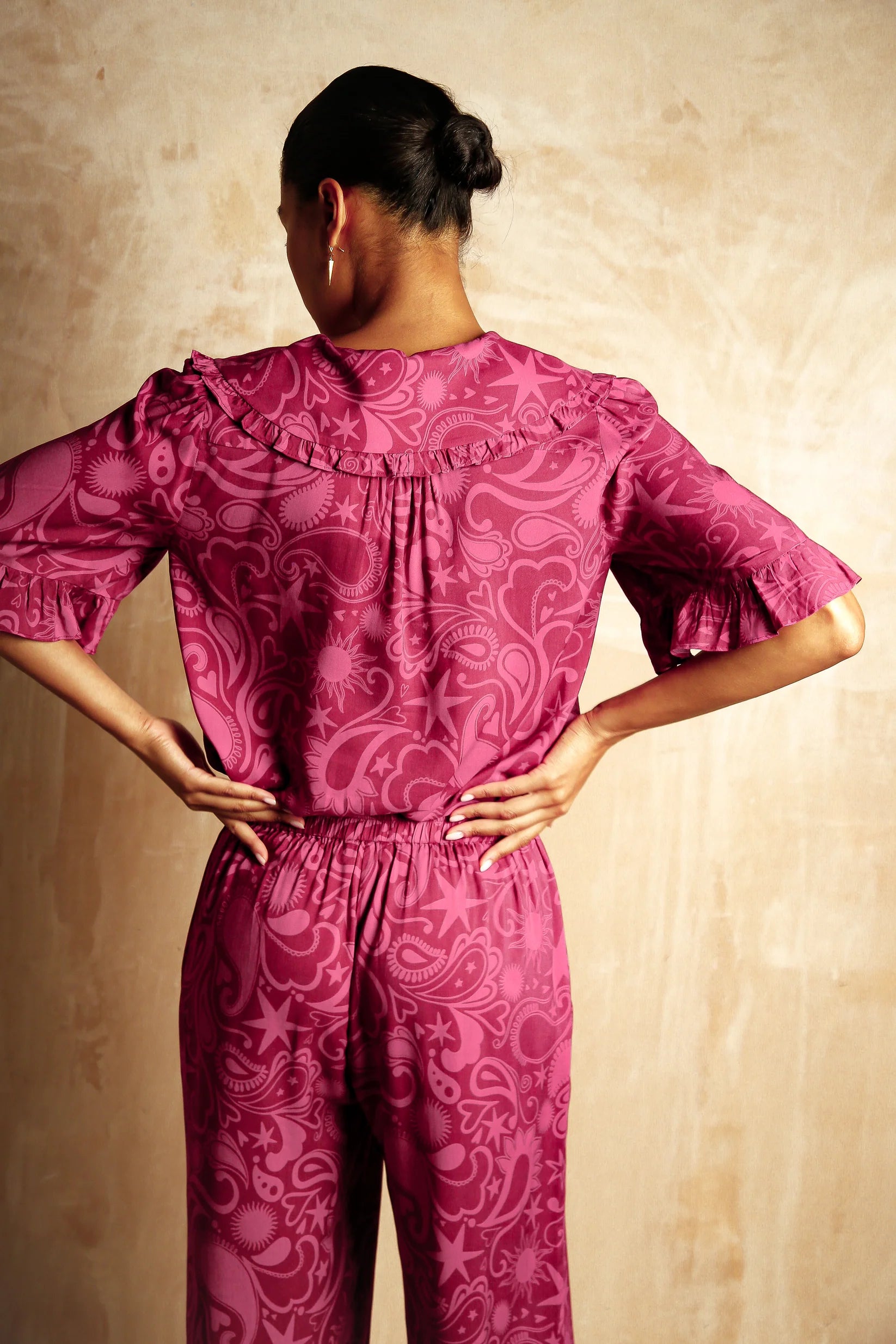 Selene Ruby Paisley Set - Pink