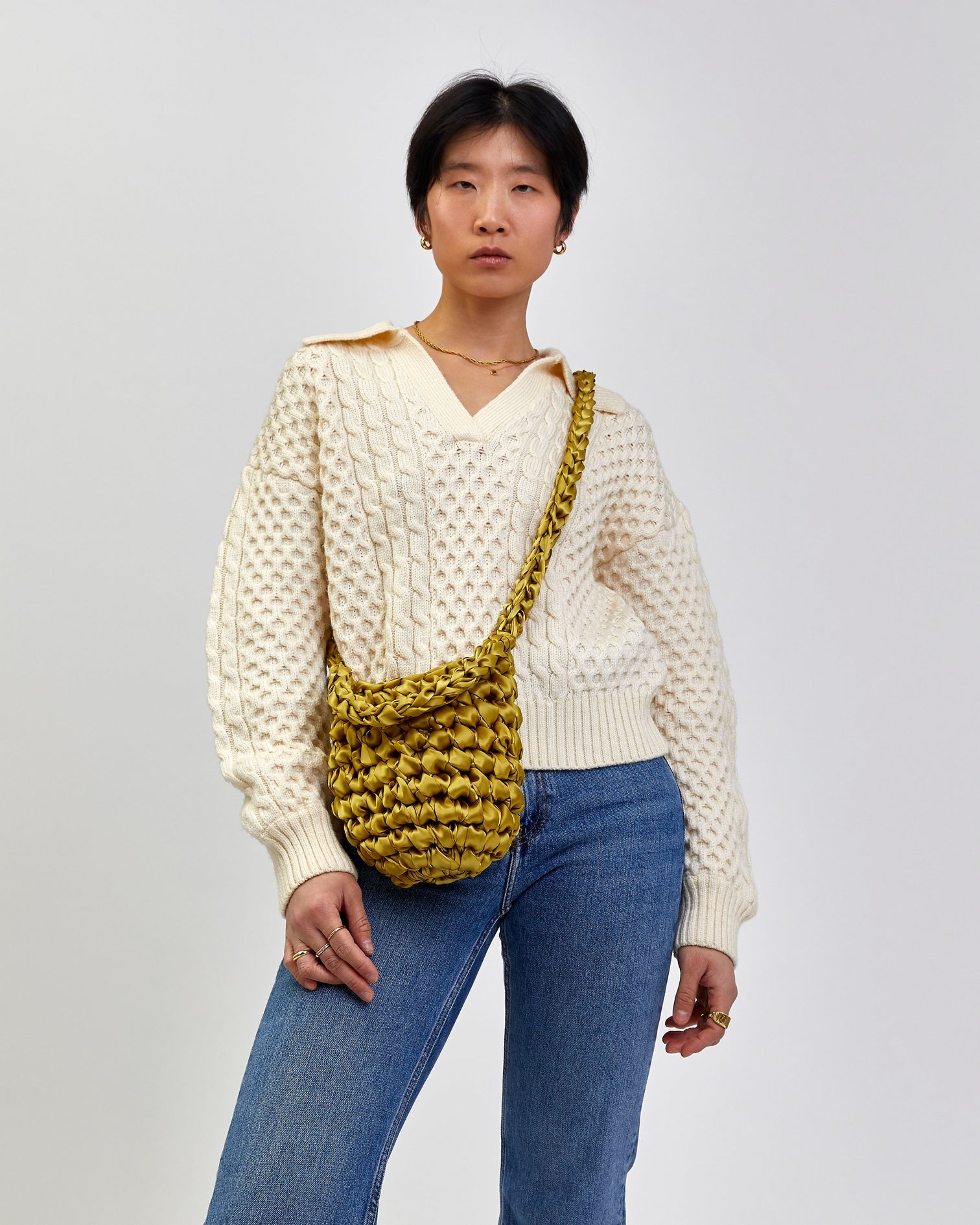 Crossbody Hive -Golden Olive