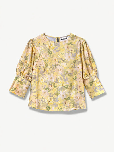 'NO MORE NOBODY' Iwona Blouse - Yellow Floral