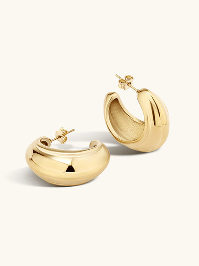 Koko Statement Hoops - Gold Plating