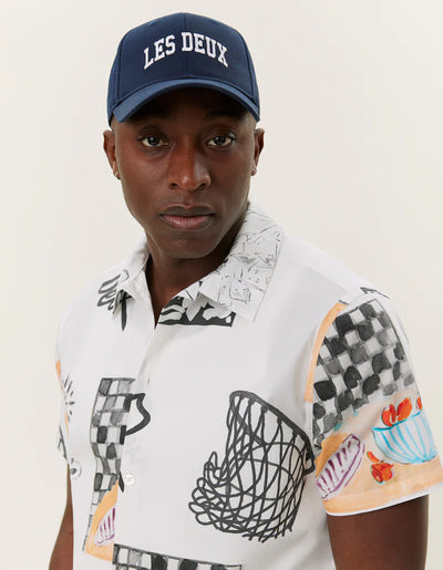 Kamar AOP SS Shirt - Light Ivory