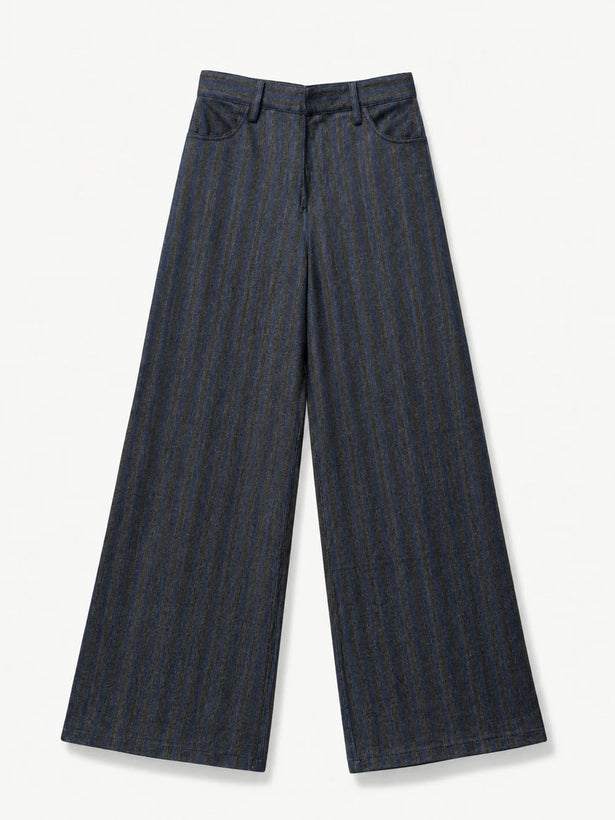 Katharina Cotton Jeans - Navy Stripe