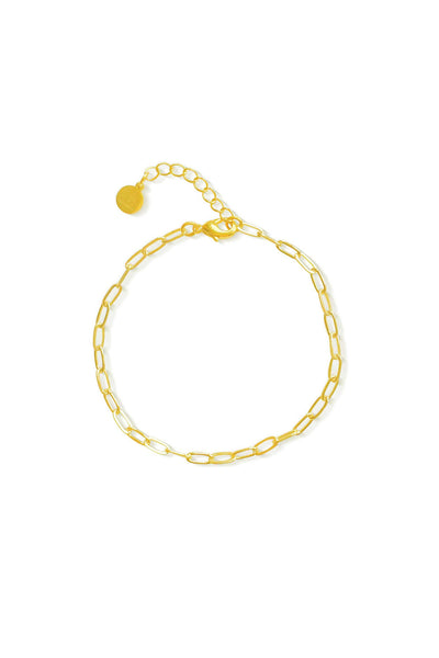 Laura Oval Bracelet - Gold Plating