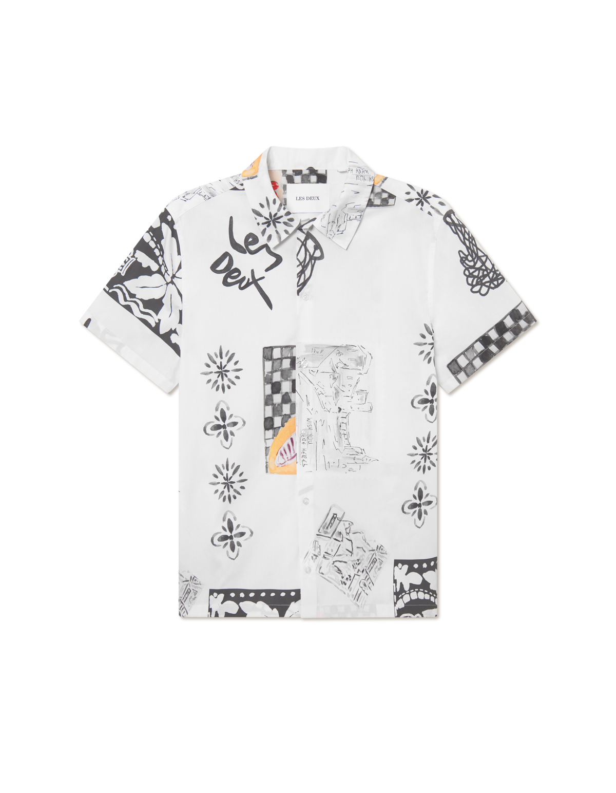 Kamar AOP SS Shirt - Light Ivory
