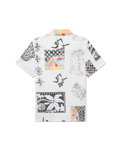 Kamar AOP SS Shirt - Light Ivory
