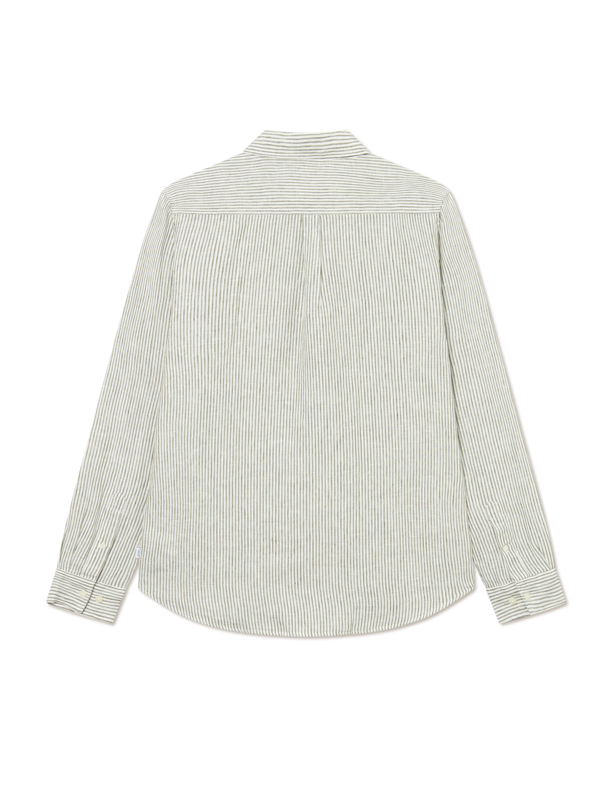 Kristian Linen B.D. Shirt - Light Ivory/Lichen Green