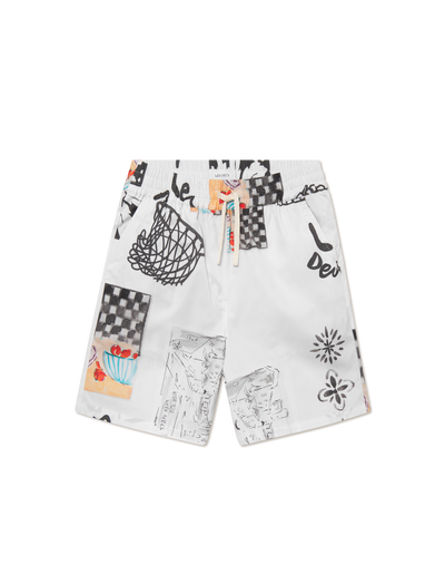 Otto AOP Shorts - Light Ivory